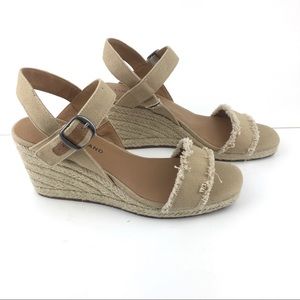 Lucky Brand  Marceline Espadrille Wedge Sz 7